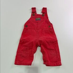 OshKosh B'gosh Bright Red Kids Overalls 0-6 months